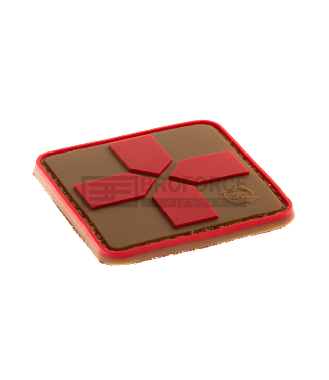 JTG Red Cross Rubber Patch 40mm - Coyote Red