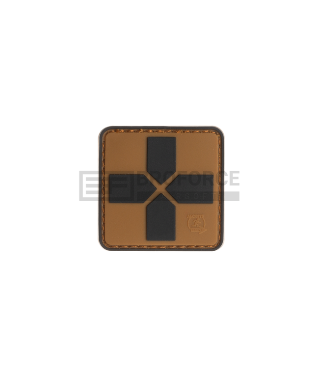 JTG Red Cross Rubber Patch 40mm - Coyote