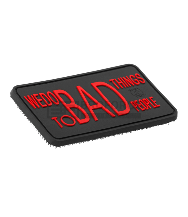 JTG We do bad Things Rubber Patch - Blackmedic