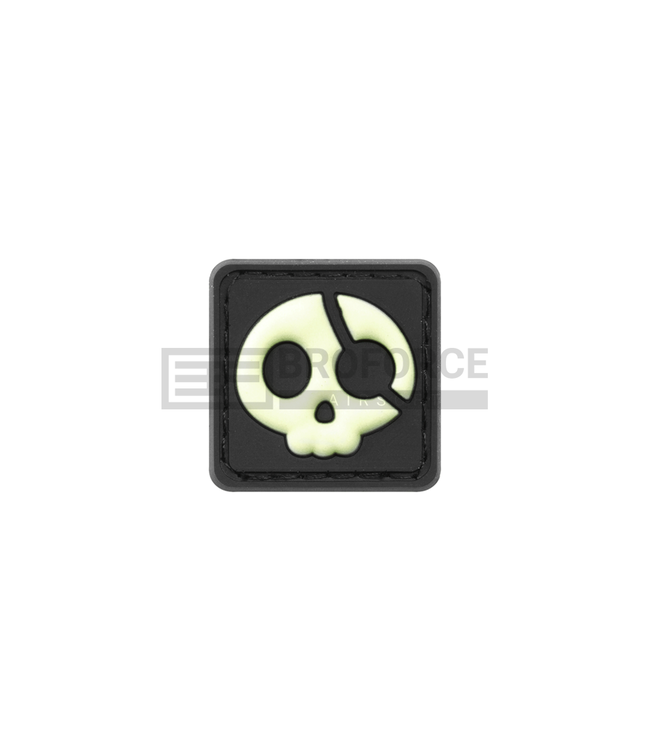 JTG Halloween Pirate Rubber Patch - Glow