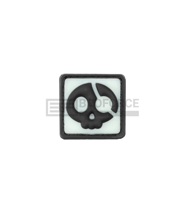 JTG Halloween Pirate Rubber Patch - Glow Back