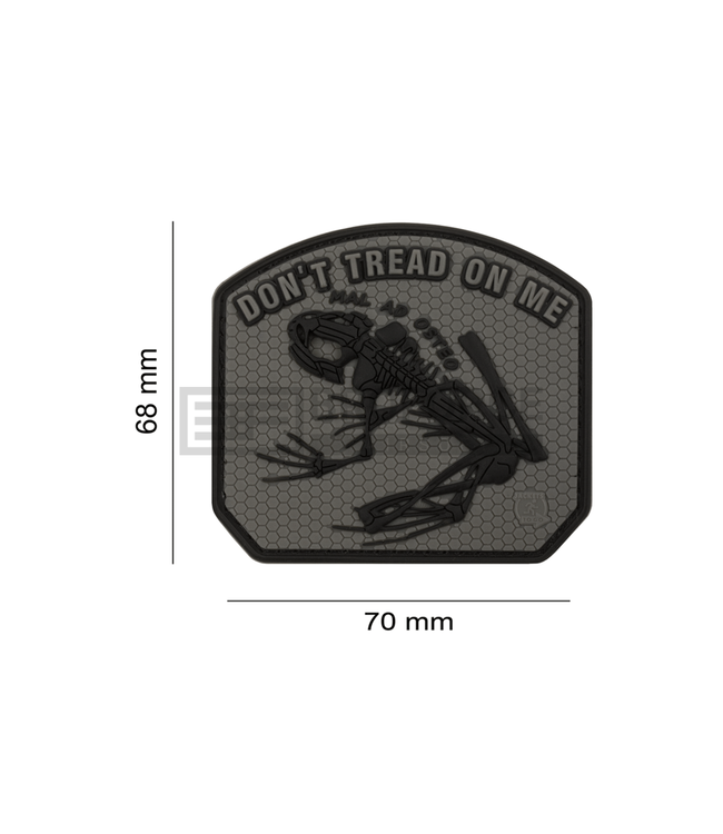 JTG Don't Tread on me Frog Rubber Patch - Ranger Green