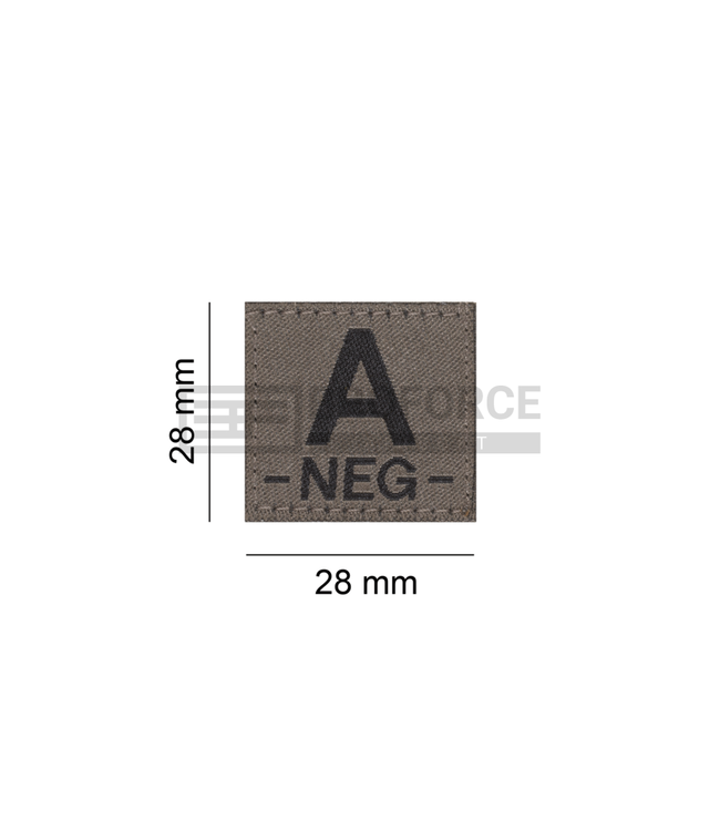 Clawgear A Neg Bloodgroup Patch - RAL7013