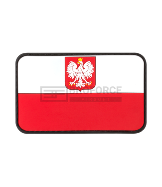 JTG Poland Flag Rubber Patch - Multicolor