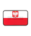JTG Poland Flag Rubber Patch - Multicolor