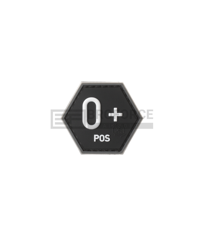 JTG Bloodgroup Hexagon Rubber Patch 0 Pos - SWAT