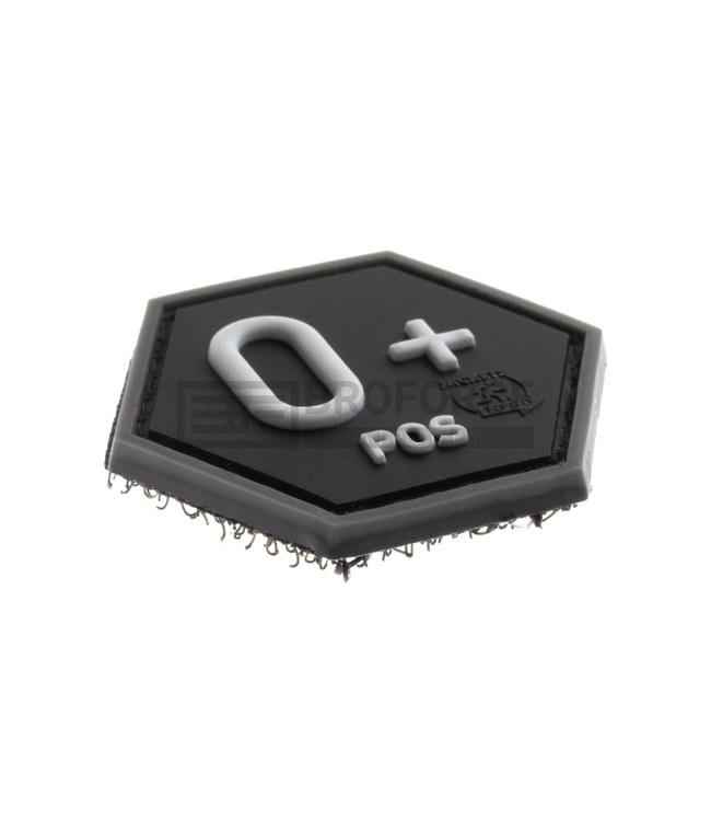 JTG Bloodgroup Hexagon Rubber Patch 0 Pos - SWAT