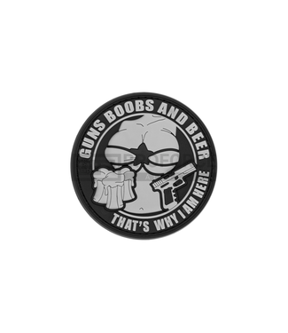 JTG Guns Boobs and Beer Rubber Patch - Multicolor