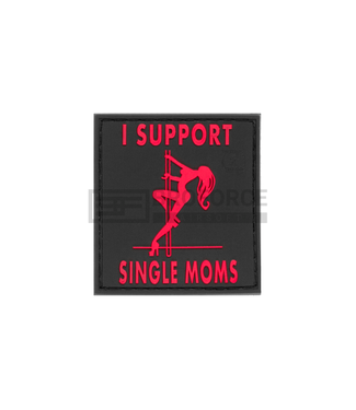 JTG I Support Single Mums Rubber Patch - Blackmedic