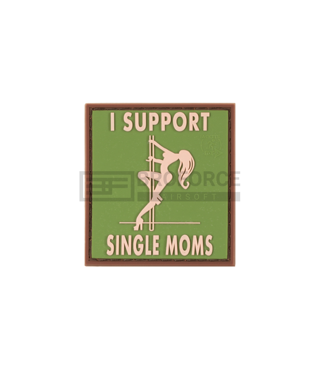 JTG I Support Single Mums Rubber Patch - Green