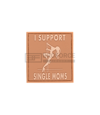 JTG I Support Single Mums Rubber Patch - Desert