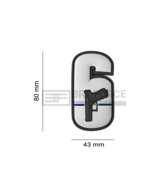 JTG Watch your Six Rubber Patch - Multicolor