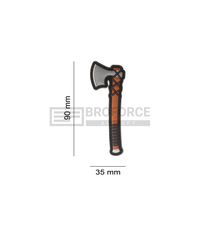 JTG Viking Northmen Axe Rubber Patch - Multicolor