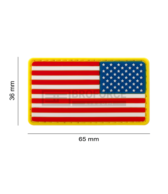 JTG US Flag Rubber Patch Reversed - Multicolor