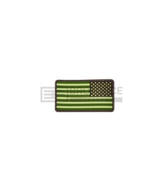 JTG US Flag Rubber Patch Reversed - Forest