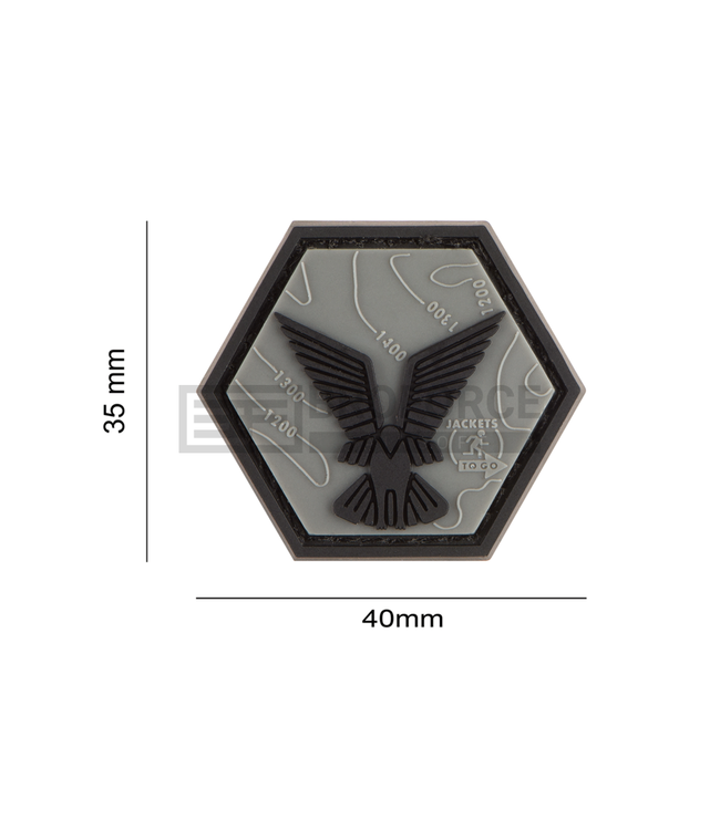 JTG Hex Scouts Rubber Patch - Grey