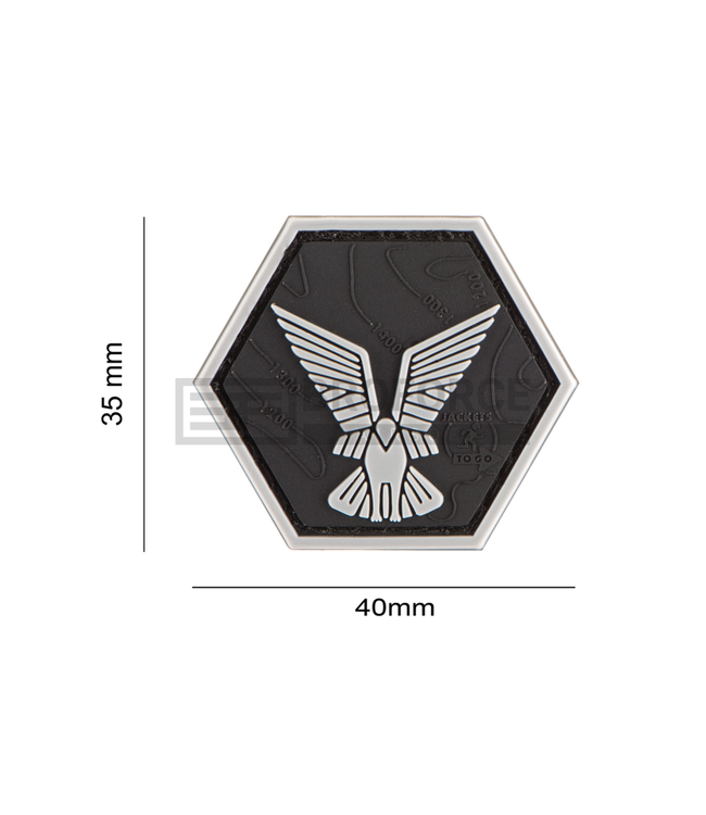 JTG Hex Scouts Rubber Patch - Black