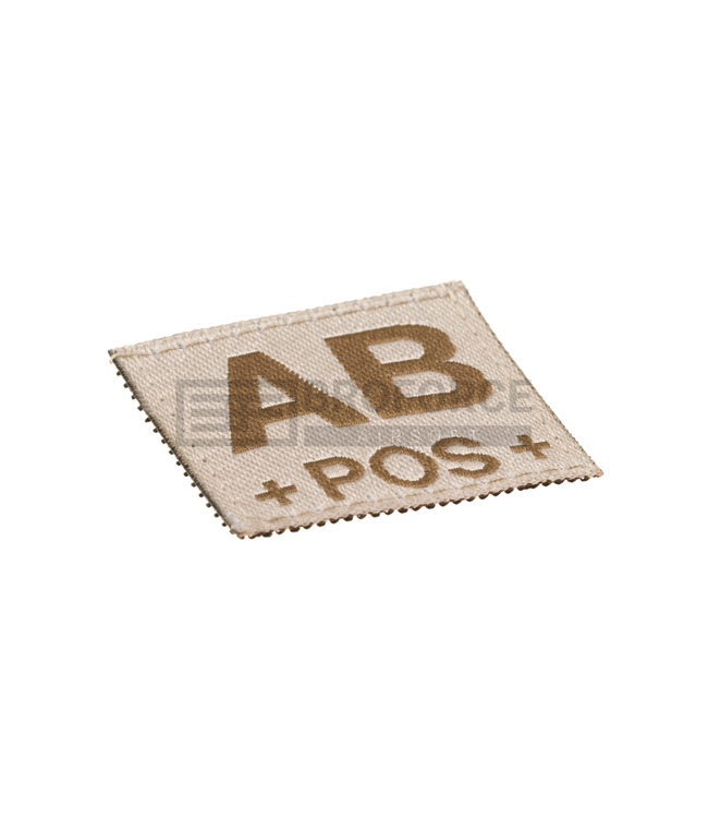 Clawgear AB Pos Bloodgroup Patch - Desert