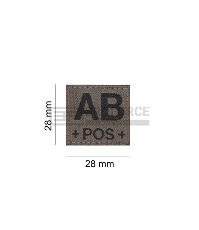 Clawgear AB Pos Bloodgroup Patch - RAL7013