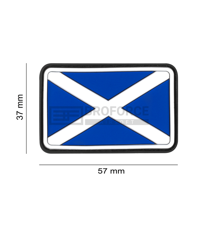 JTG Scotland Flag Rubber Patch - Multicolor
