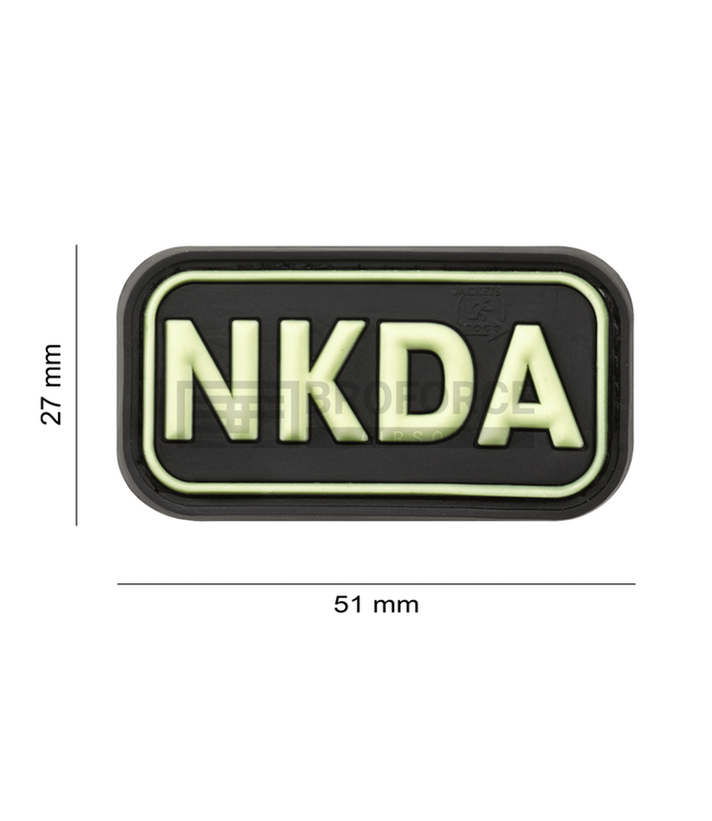JTG NKDA Rubber Patch - Glow
