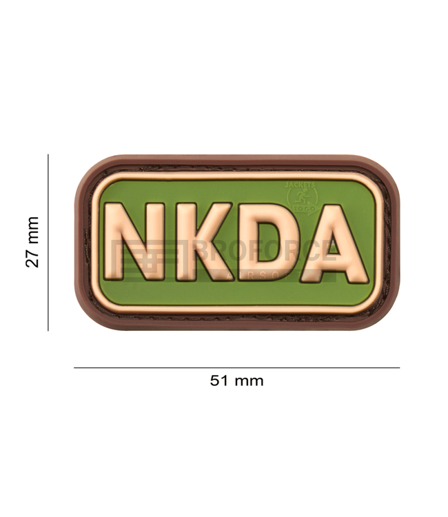 JTG NKDA Rubber Patch - Green