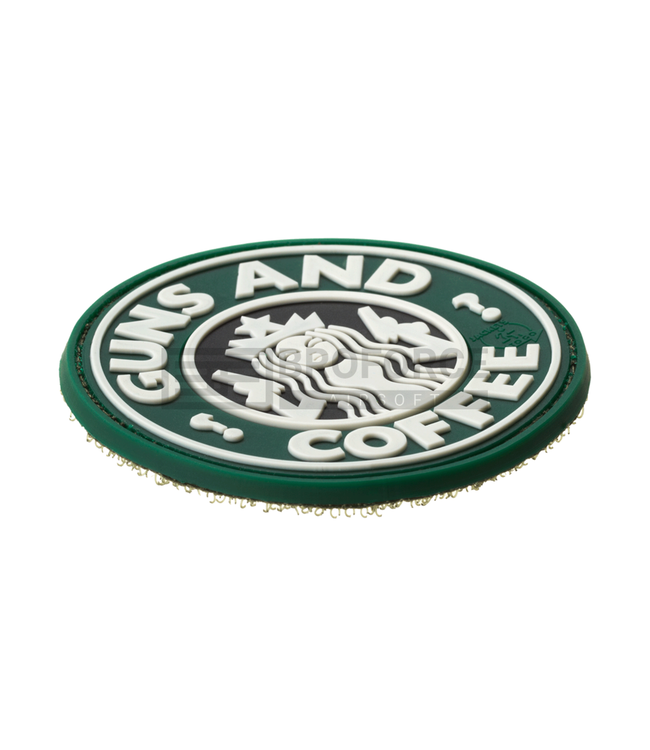 JTG Guns and Coffee Rubber Patch - Multicolor