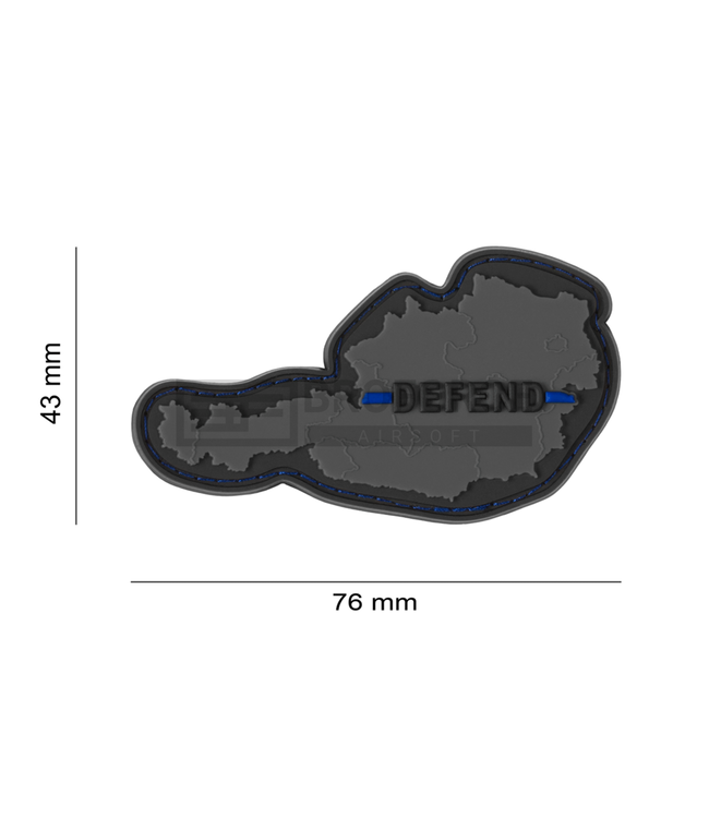 JTG Defend Austria Rubber Patch - Multicolor