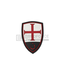 JTG Crusader Shield Rubber Patch - Multicolor