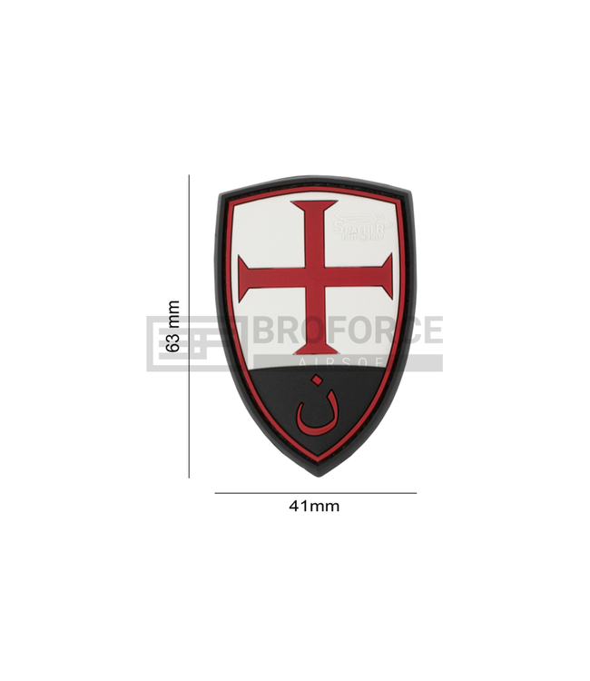 JTG Crusader Shield Rubber Patch - Multicolor