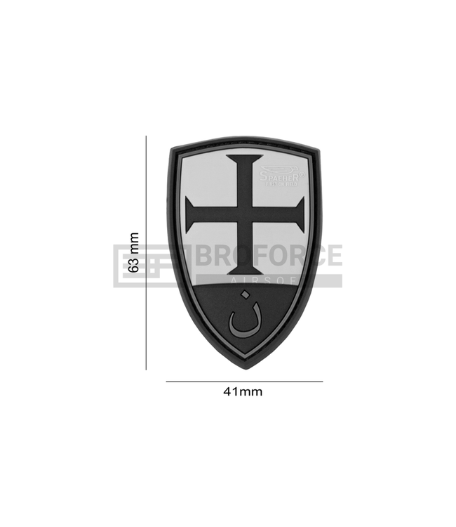 JTG Crusader Shield Rubber Patch - Blackops