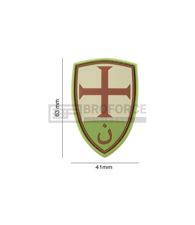 JTG Crusader Shield Rubber Patch - Green