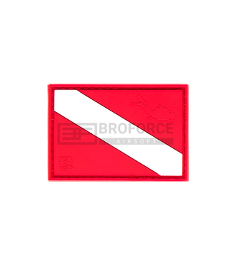 JTG Diver Down Flag Rubber Patch - Multicolor