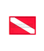 JTG Diver Down Flag Rubber Patch - Multicolor