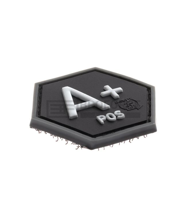 JTG Bloodgroup Hexagon Rubber Patch A Pos - SWAT