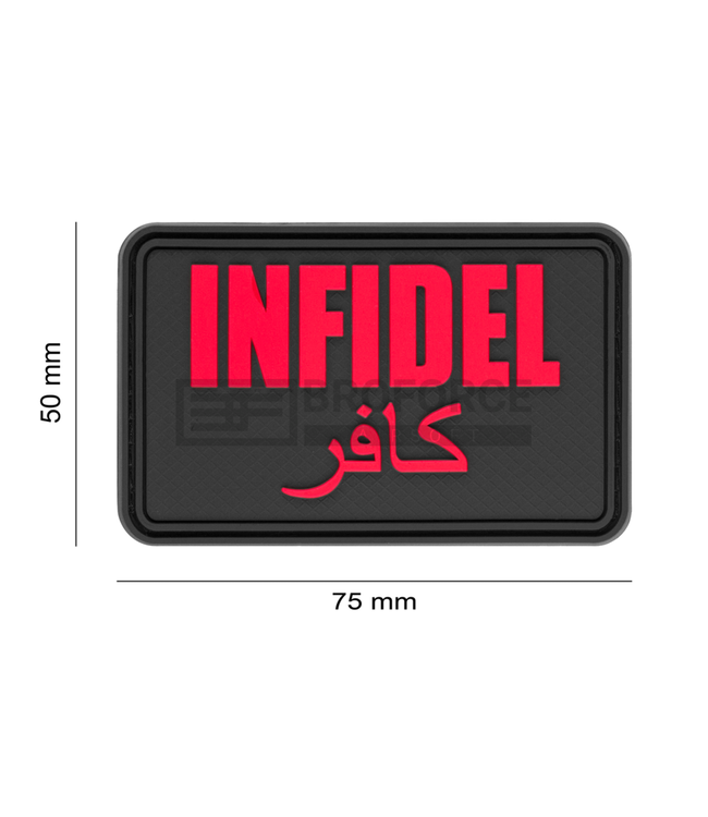 JTG Infidel Large Rubber Patch - Blackmedic
