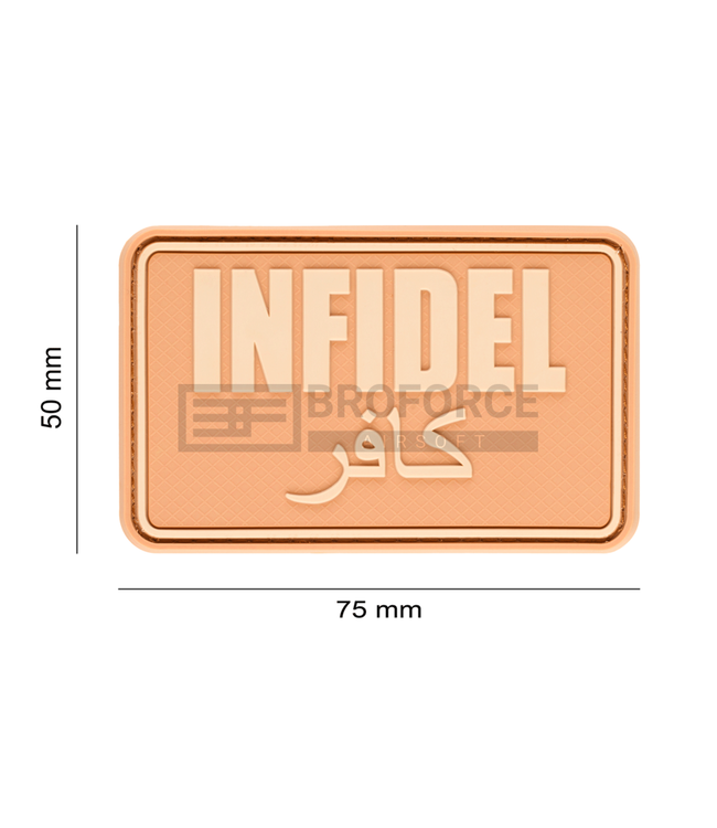 JTG Infidel Large Rubber Patch - Desert
