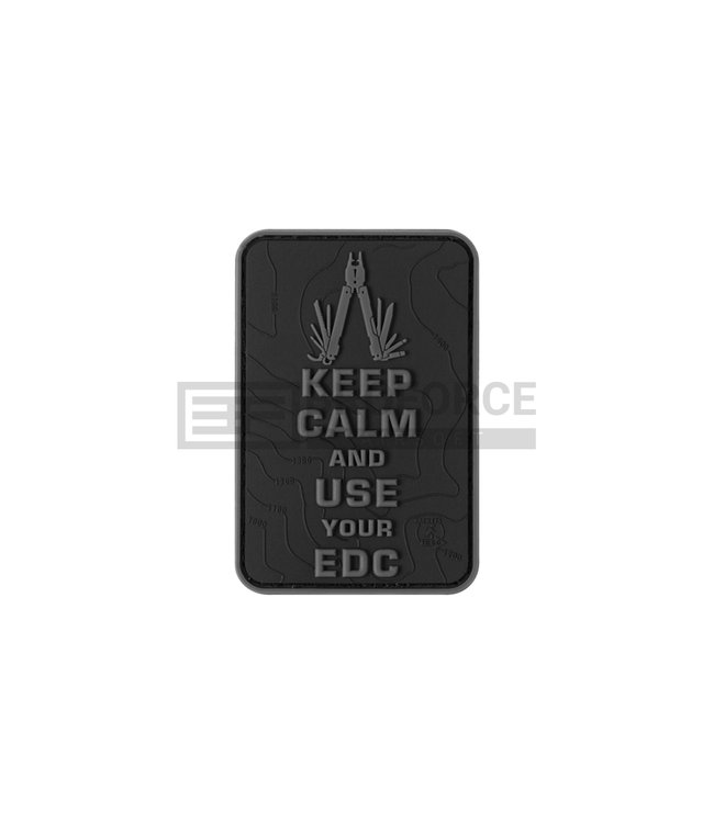 JTG Keep Calm EDC Rubber Patch - Blackops