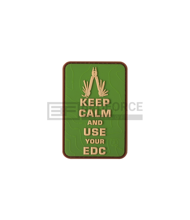 JTG Keep Calm EDC Rubber Patch - Green