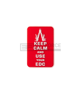 JTG Keep Calm EDC Rubber Patch - Multicolor JTG Keep Calm EDC Rubber Patch - Multicolor