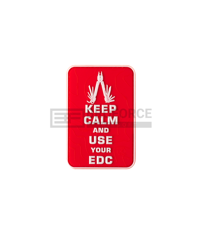 JTG Keep Calm EDC Rubber Patch - Multicolor