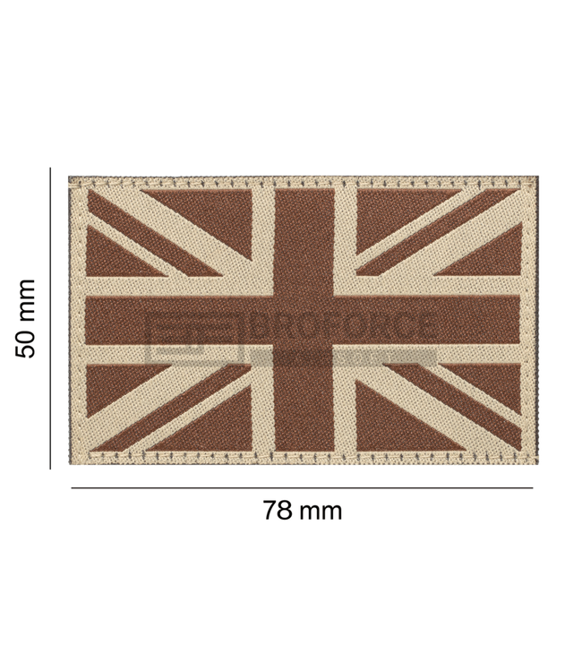 Clawgear Great Britain Flag Patch - Desert