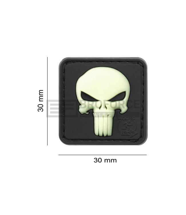 JTG Punisher Rubber Patch - Glow