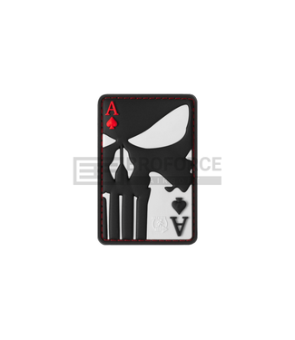 JTG Punisher Ace of Spades Rubber Patch - Multicolor