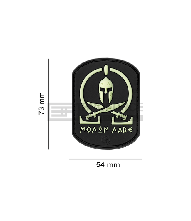 JTG Molon Labe Rubber Patch - Glow