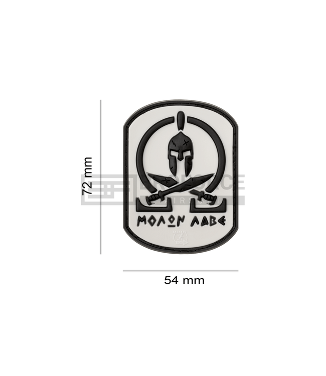 JTG Molon Labe Rubber Patch - White