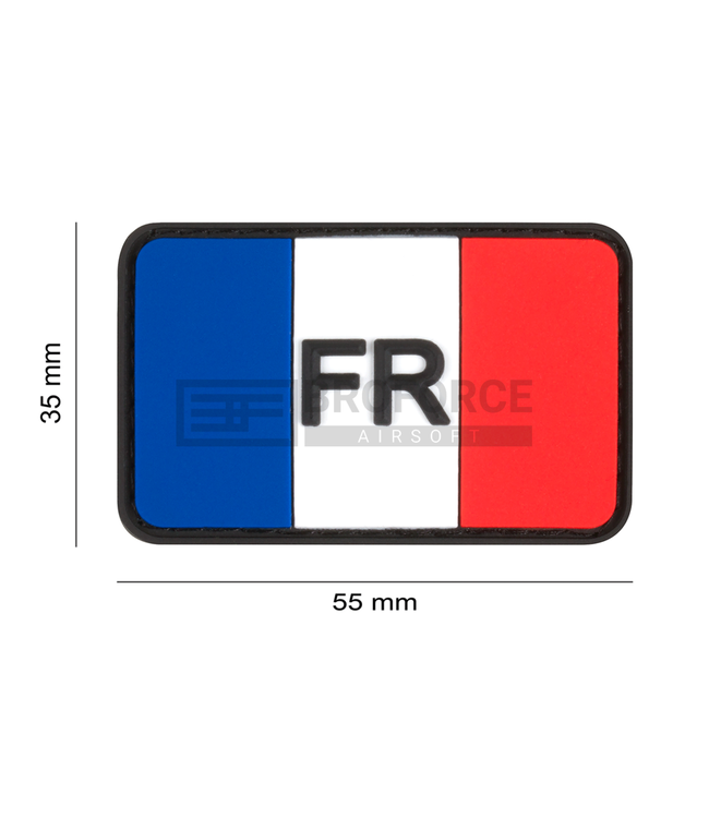 JTG France Flag Rubber Patch - Multicolor