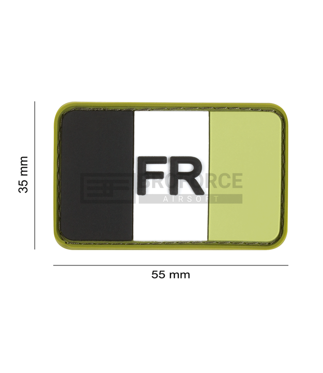 JTG France Flag Rubber Patch - Forest