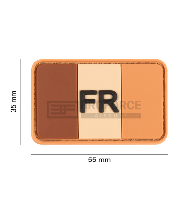 JTG France Flag Rubber Patch - Desert