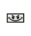 JTG Evil Smile Rubber Patch - White